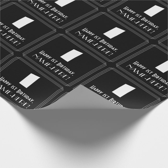 Första födelsedagen: Art Deco-inspirerat utseende  Presentpapper (Hörn)