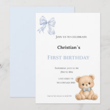 Första födelsedagen baby pojke