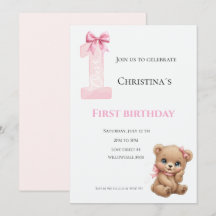 Första födelsedagen babyflicka