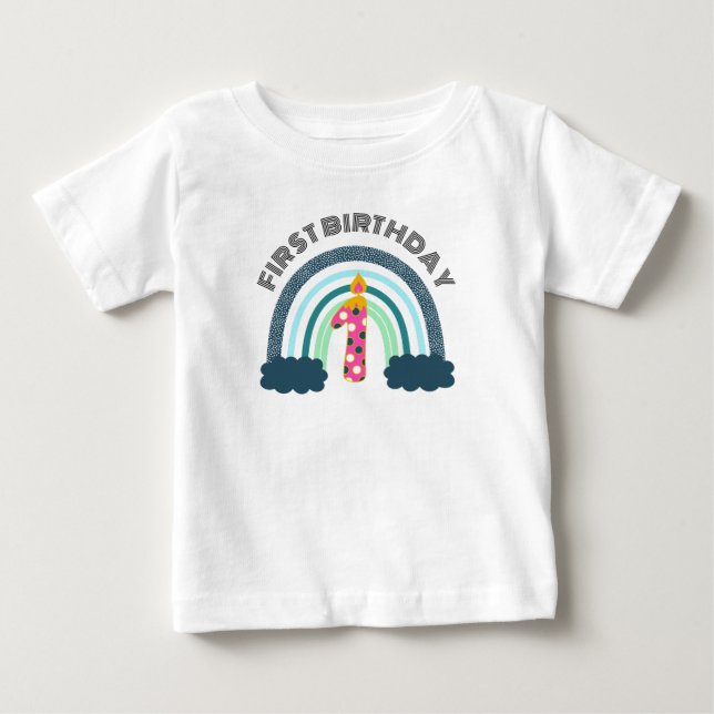 Första födelsedagen Boho Flicka T Shirt (Framsida)