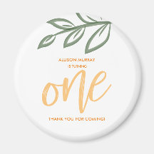 Första födelsedagen Cute Doodle Paint Löv