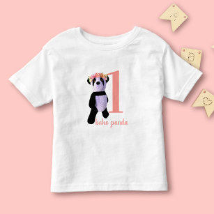Första födelsedagen Cute Panda Girl T-Shirt