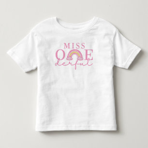 Första födelsedagen En-derlig Rosa Regnbåge T Shirt