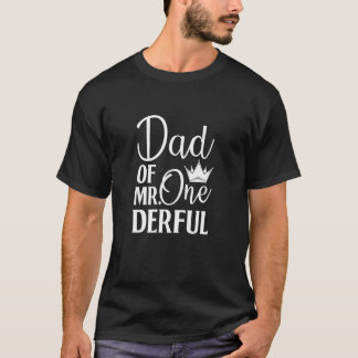 Första födelsedagen Far första Pappa T Shirt