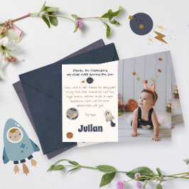 Första födelsedagen, första omloppsbana runt sol! tack kort