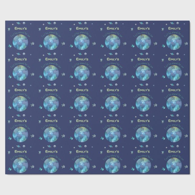 Första födelsedagen | första resa runt sol presentpapper (Seam)