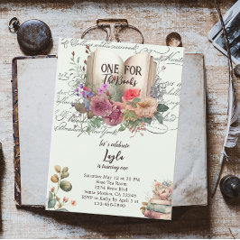 Första födelsedagen i Bok Inbjudningar