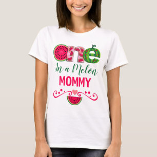 Första födelsedagen i mamman En i melon T Shirt