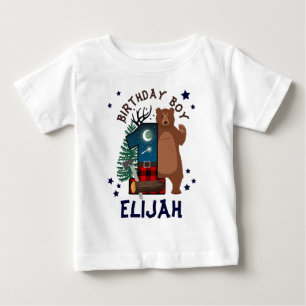 Första födelsedagen Lumberjack Skogsmark T Shirt