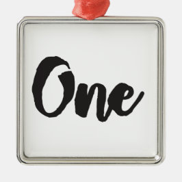 Första födelsedagen Min 1-åring Julgransprydnad Metall