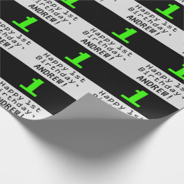 Första födelsedagen - Nerdy/Geeky Stil ’1’ och Nam Presentpapper