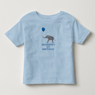 Första födelsedagen Party Firande Blue Boy Kids T Shirt