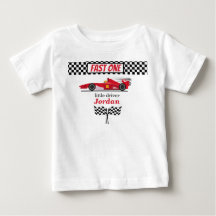 Första födelsedagen Röd racerbil Snabba ettan