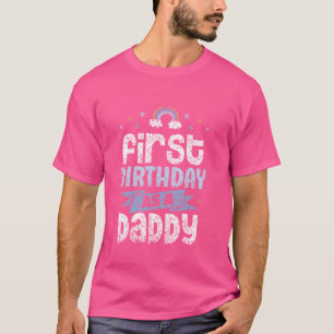 Första födelsedagen som pappa pappa fader fest föd t shirt