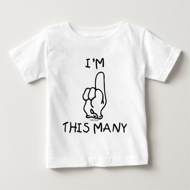 Första födelsedagen T Shirt (Framsida)