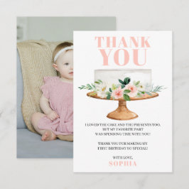 Första födelsedagen - tack för ditt kort