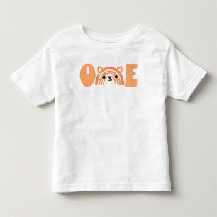 Första födelsedagen Woodland Fox Boho Rainbow T Shirt