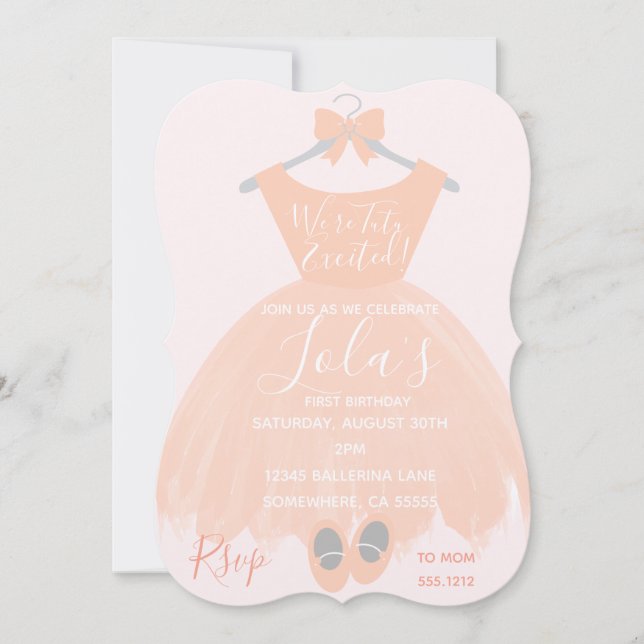 FÖRSTA FÖDELSEDAGINBJUDAN INBJUDNINGAR (Framsida)