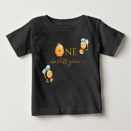 Första födelsedags Bee-Day Baby T-Shirt