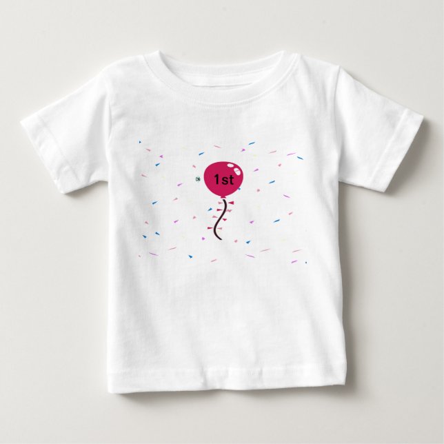 Första födelsedagsballongen tee (Framsida)