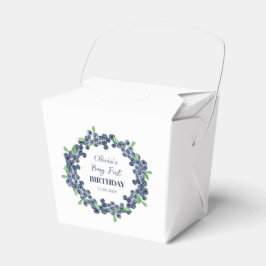 Första Födelsedagsfesten Blåbär Flicka Presentaskar