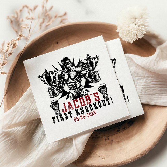 Första Födelsedagsfesten för blockering Pappersservett (Skapare uppladdad)