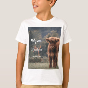 Första födelsedagsfesten för kalvkalvsmonogram för t shirt