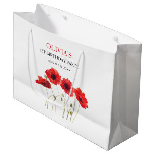 Första Födelsedagsfesten Poppies Flicka