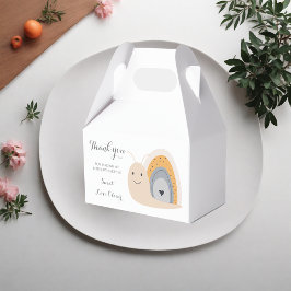 Första Födelsedagsfesten Snigel Rainbow Cute Paste Presentaskar