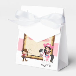 Första födelsedagsfestens vilda western cowgirl fö presentaskar