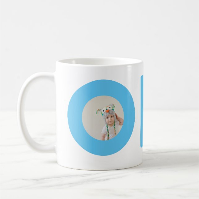 första födelsedagsfoto kaffemugg (Vänster)