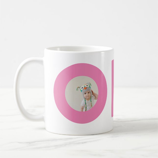 första födelsedagsfoto kaffemugg (Vänster)