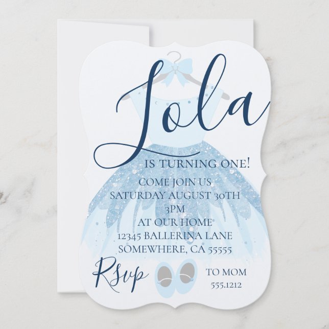 FÖRSTA FÖDELSEDAGSINVITATION INBJUDNINGAR (Framsida)