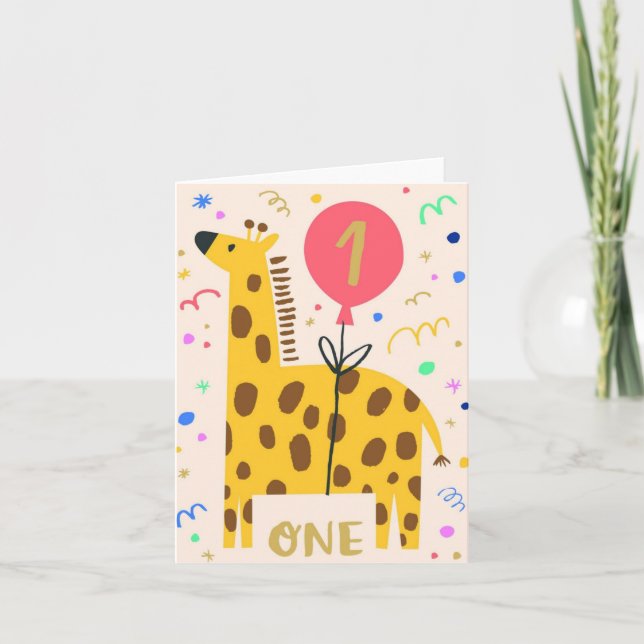 Första födelsedagskortet kort (Framsida)