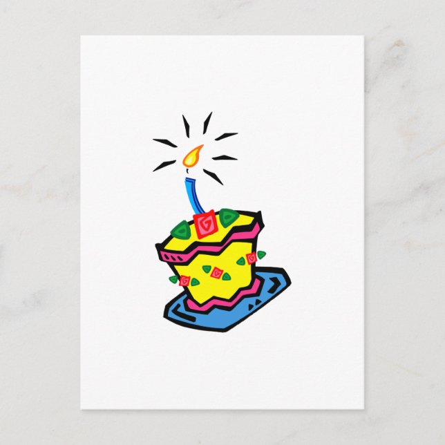 Första födelsedagskummel vykort (Framsida)