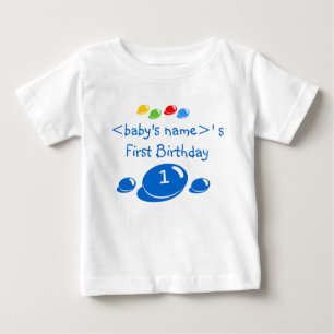 Första födelsedagspojkarna T-Shirt - Kan anpassa s