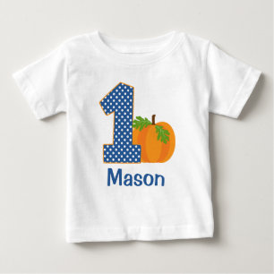 Första födelsedagspojken Fall Pumpkin-Personligen Tröja