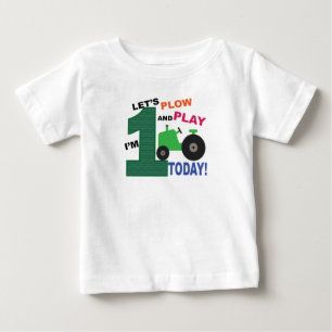 Första födelsedagspresenten - grönt traktorplop t shirt