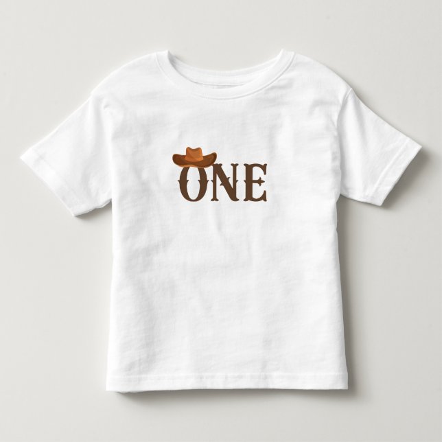 Första födelsedagsskjorta, Howdy födelsedagsskjort T Shirt (Framsida)