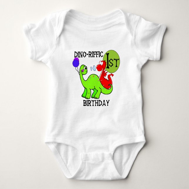 Första födelsedagTshirts och gåvor för Dinosaur Tee Shirt (Framsida)