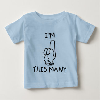 Första födelsemeddelandet tee shirt
