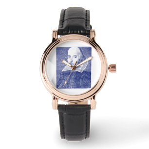 Första folio för William Shakespeare porträtt Armbandsur