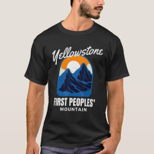 Första folkbergsberget Yellowstone nationalpark M T Shirt