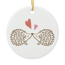 Första för jul beställnings- igelkottprydnad