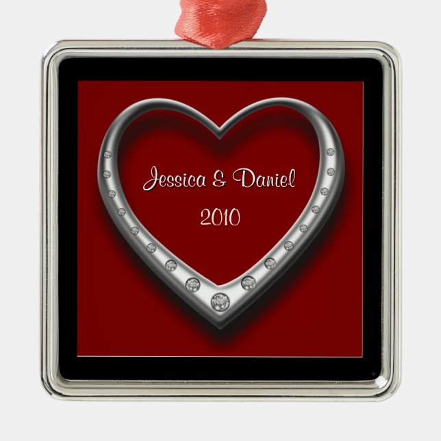 Första för jul julprydnad tillsammans julgransprydnad metall (Framsidan)