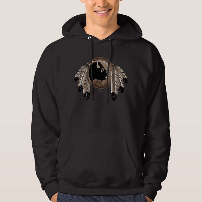 Första för Metis för nationHoodiedjurliv Hoodie (Framsida)