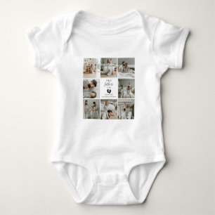 Första fotavtrycken Fars dag - Baby och blå hjärte T Shirt