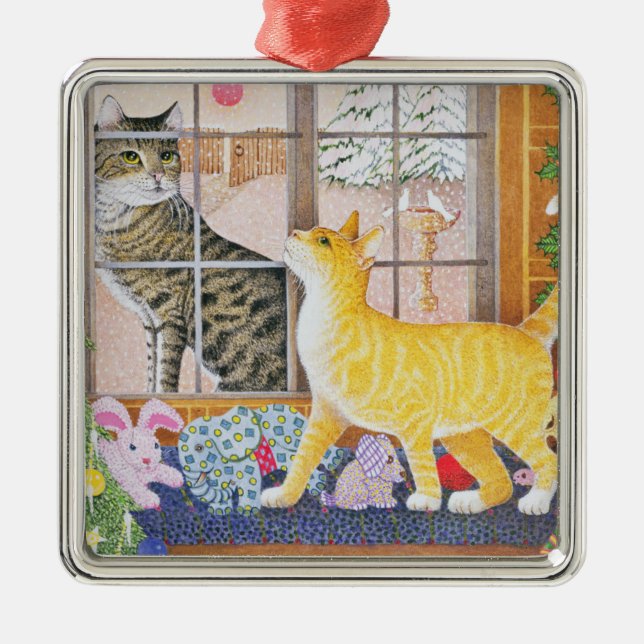 Första fotfästeaste julgransprydnad metall (Framsidan)