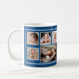 Första fotopassblått Fars dag 7 Kaffemugg