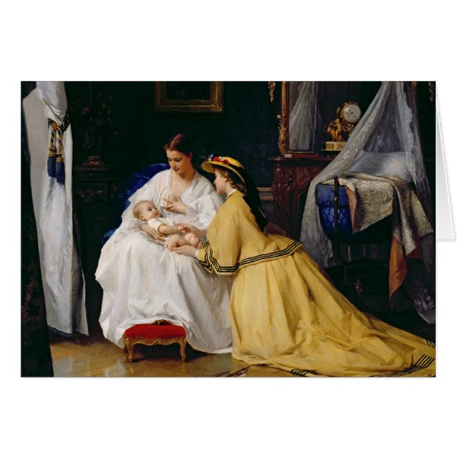 Första fött, 1863 hälsningskort (Framsidan Horizontal)